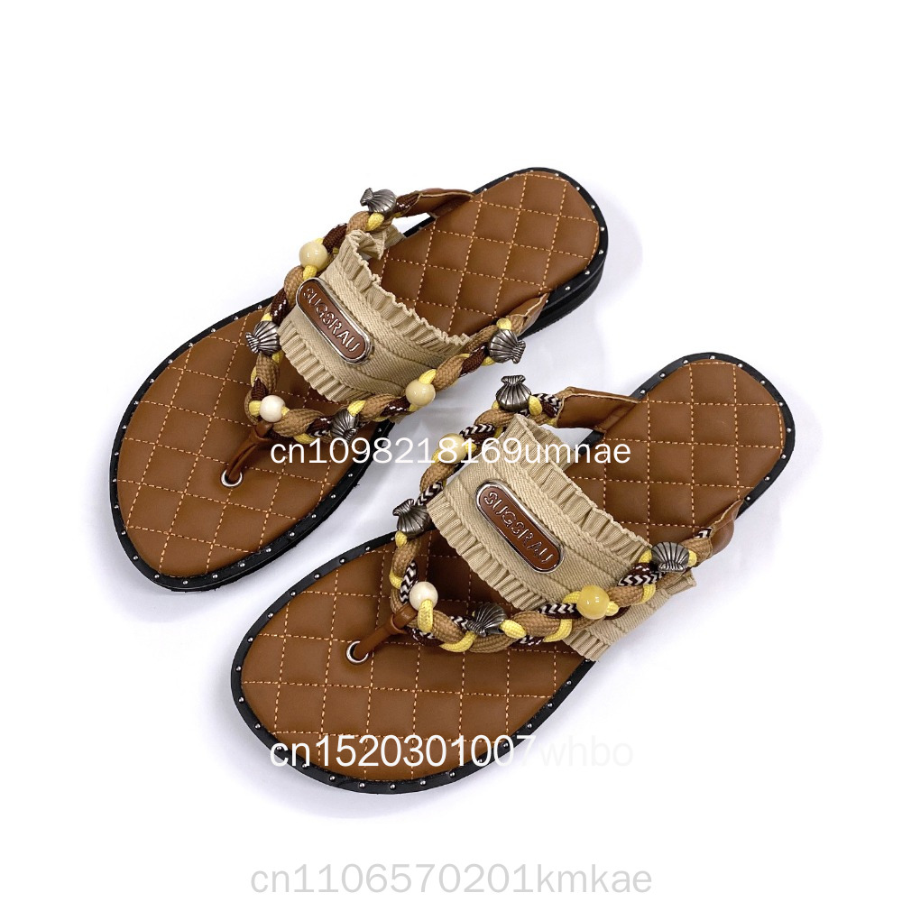 Neue Retro Gewebte Damen-Hauss – Flip Flop Leather Men Bewertung und Preis