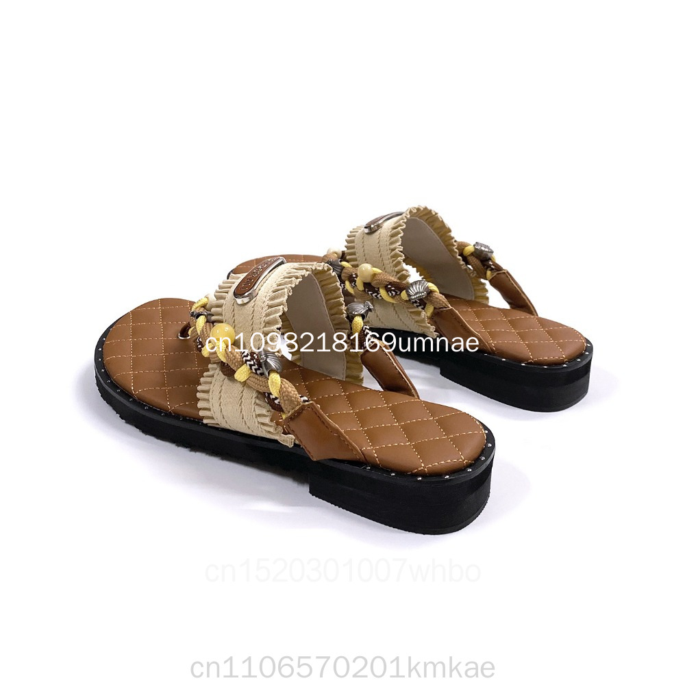 Neue Retro Gewebte Damen-Hauss – Flip Flop Leather Men Bewertung und Preis