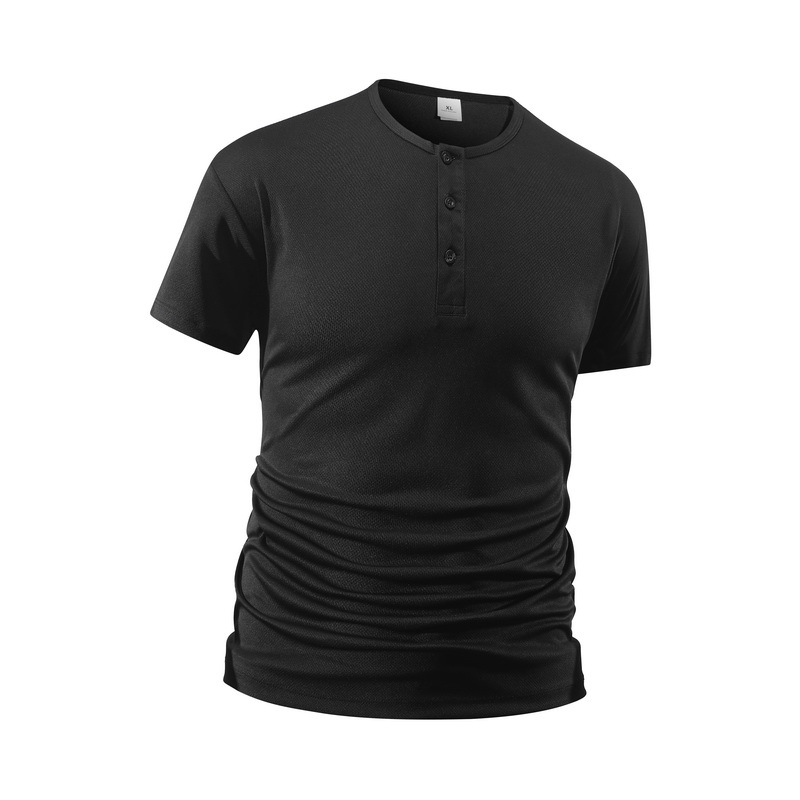 Sommerliche, einfarbige Fitnes – Shirt Camp Collar Bewertung und Preis