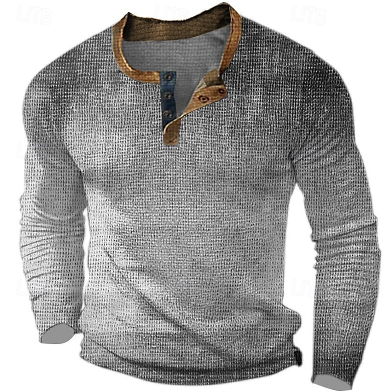 Herren-Henley-Shirt mit grafis – Tee Graphic Print Bewertung und Preis