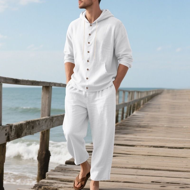 Herren Leinen Strand-Set Somme – Linen Shirt Breathable Bewertung und Preis